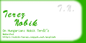 terez nobik business card
